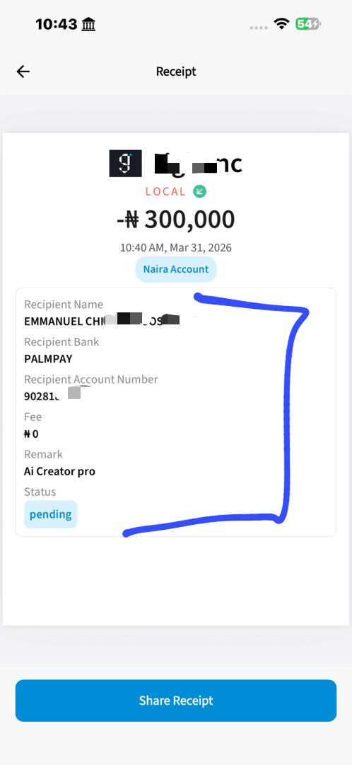 Payment proof 1